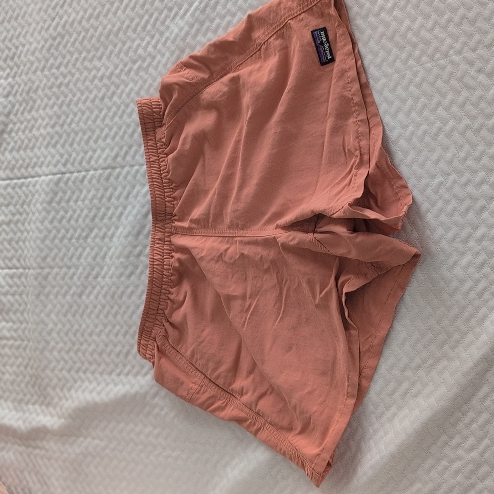 Patagonia Logo Patch Peach Shorts